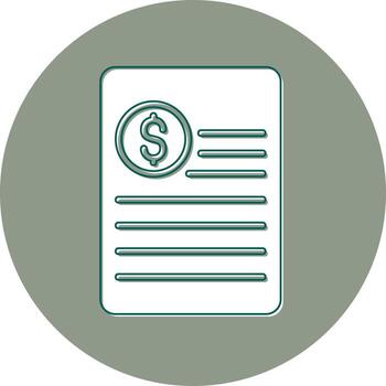 declaración vector icono