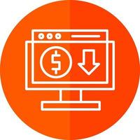 Online Income Vector Icon Design