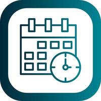 Time ANd Date Vector Icon Design