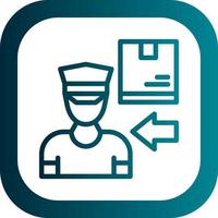 Delivery Boy Vector Icon Design