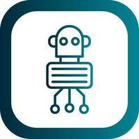 Nano Robot Vector Icon Design