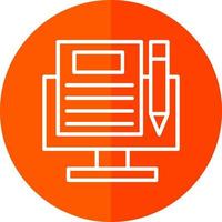 Blogging Vector Icon Design