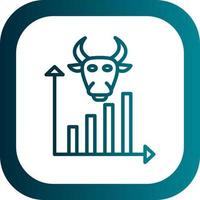 Bull Market Vector Icon Design