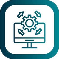 Upgrade Desktop Vector Icon Design
