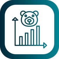 Bear Market Vector Icon Design