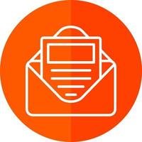 E Newsletter Vector Icon Design