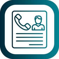Contacting Candidates Vector Icon Design