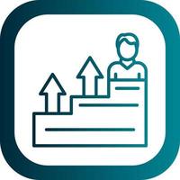 Career Growth Vector Icon Design