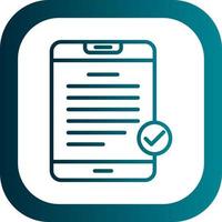 Digital Contract Vector Icon Design