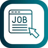 Job Posting Vector Icon Design