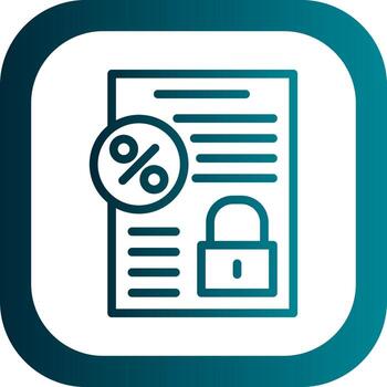 Fixed Interest Vector Icon Design