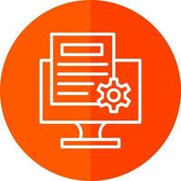 Content Management System Vector Icon Design