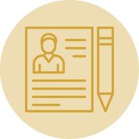 diseño de icono de vector de contrato de empleo