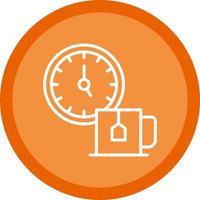 Tea Time Vector Icon Design