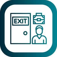 Exit Interview Vector Icon Design