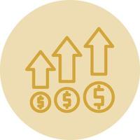 Money Growth Vector Icon Design