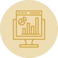 Web Analytics Vector Icon Design