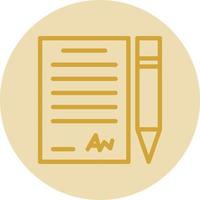 Contract Vector Icon Design