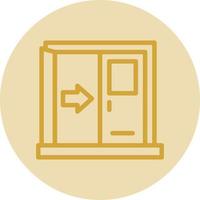 Exit Vector Icon Design