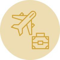 Business Trip Vector Icon Design