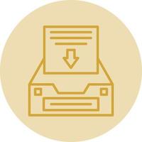 Project Inbox Vector Icon Design