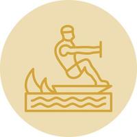 Surfing Vector Icon Design