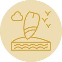 Surfboard Vector Icon Design