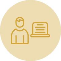 diseño de icono de vector de programador