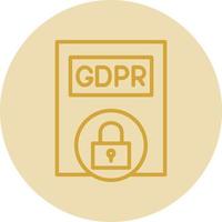 Gdpr Policy Vector Icon Design