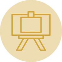 Canvas And Easel Vector Icon Design