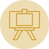 Canvas And Easel Vector Icon Design