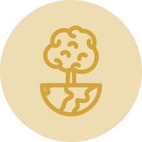 World Trees Vector Icon Design