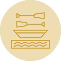 Rowing Vector Icon Design