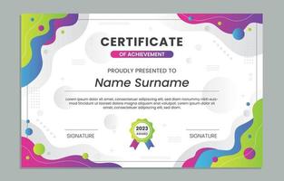 Creative Certificate Template Design vector