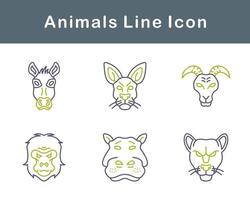 animales vector icono conjunto