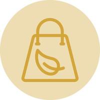 Eco Bag Vector Icon Design