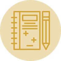 Notebook Vector Icon Design