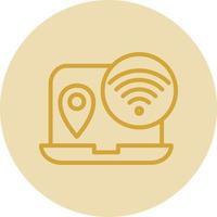 Digital Nomad Hub Vector Icon Design