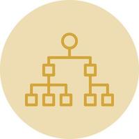 Organization Chart Vector Icon Design