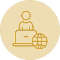 Remote Work Vector Icon Design