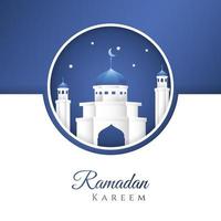 Ramadán kareem plano ilustración. - vector. vector