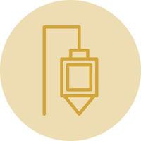 Plumb Bob Vector Icon Design