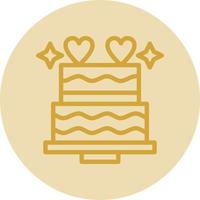 Wedding Cake Vector Icon Design