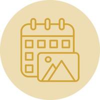 Content Calendar Vector Icon Design