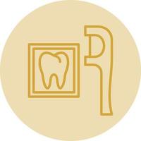 Dental Floss Vector Icon Design