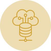 Cloud Storage Vector Icon Design