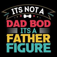 father t shirt elements or father's day shirt design vector