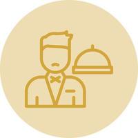 Waiter Vector Icon Design