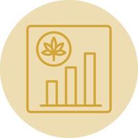 diseño de icono de vector de existencias de marihuana