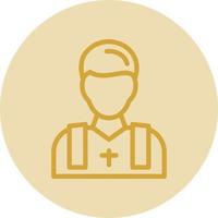Priest Vector Icon Design